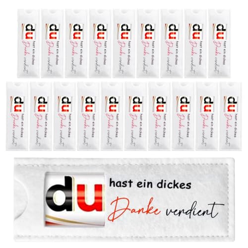 20 Stück Kleine Geschenke für kollegen Dankeschön Geschenke du Hast Ein Dickes Danke Verdient Hülle Filz Geschenk Abschiedsgeschenke Mitarbeiter Team Geschenk für Kollegen Erzieherin Kinder Freund
