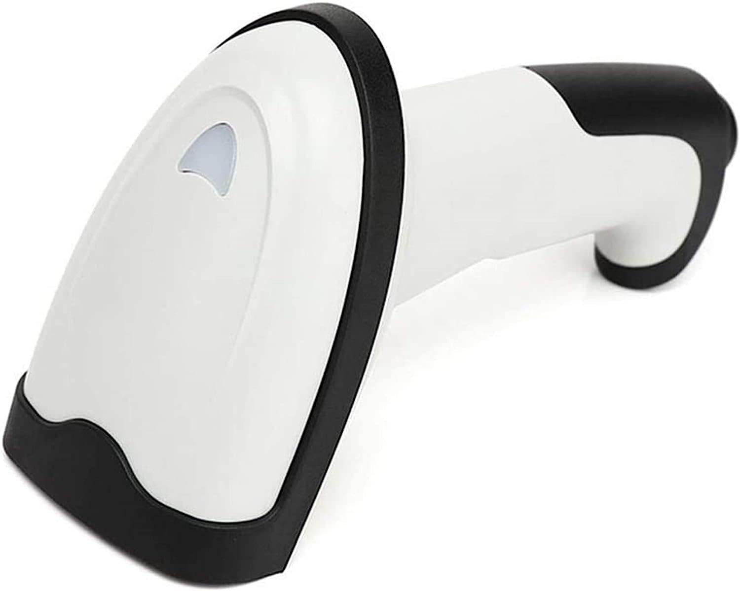 Ręczny skaner kodów kreskowych Skaner kodów kreskowych Czujnik automatyczny Wodoodporny skaner Bezprzewodowy ręczny skaner kodów kreskowych (Color : Bianco, Size : One Size)