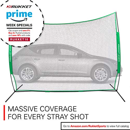 image for Rukket Sports Rukket 12x9ft Barricade Backstop Net, Indoor and Outdoor