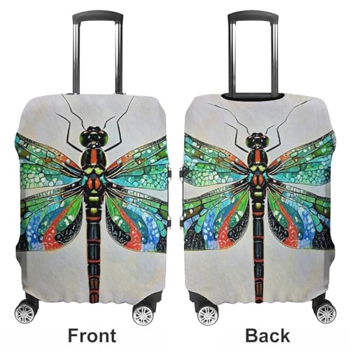 Dragonfly Printed Luggage Cover Protector, Fits 18-32 Inch Luggage3