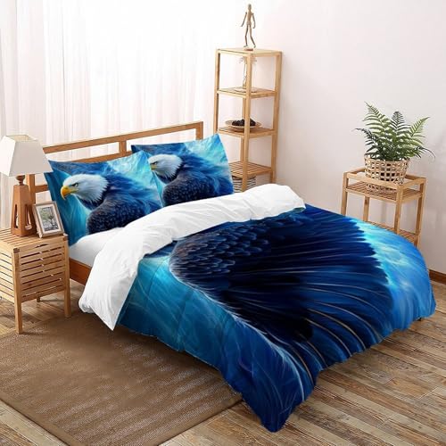 Housse de couette imprimé 3D animaux en microfibre douce 200x200 - 2