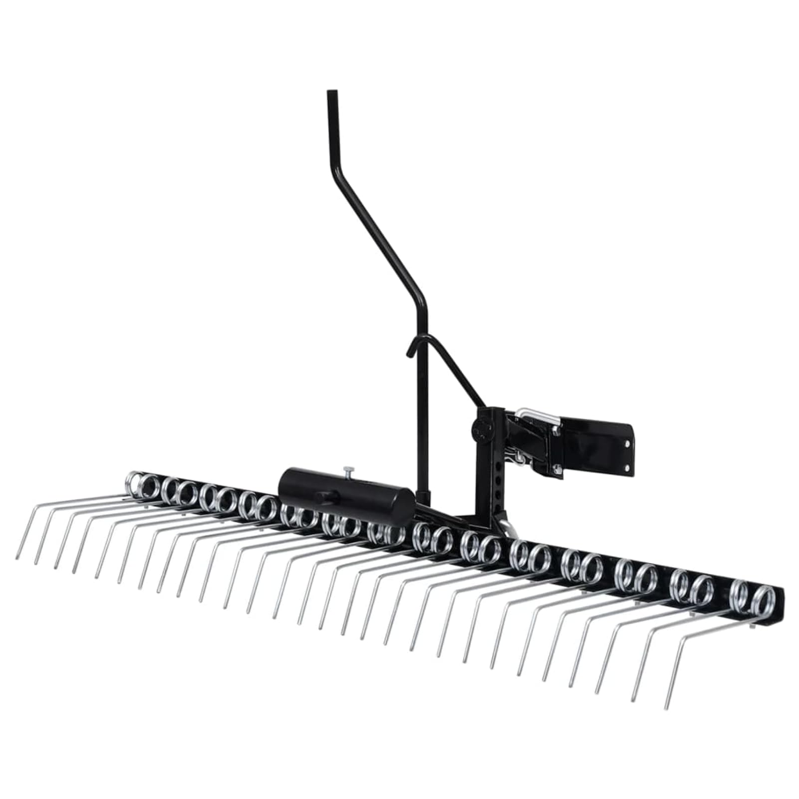 Gecheer Arieggiatore per Tosaerba Portatile, Rimozione Muschio e Paglia, Larghezza 109 cm, Acciaio Zincato, Scarificatore Prato per Giardini Grandi