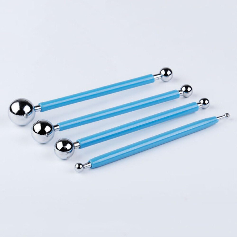 8 Sizes Sugarcarft Fondant Cake Decorating Kit Ball Sphere Stainless Steel Polymer Clay Modelling Tools Dining Bakeware Tool.