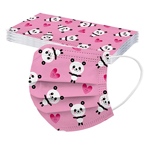 Yugyuj 50Pcs Kids Face Mask Childrens 3 Ply Non-Woven Protective Breathable Kids Face Mask For Boys Girls Outdoor School thumb #5