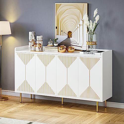 YITAHOME-Storage-Cabinet-55-Modern-Sideboard-Buffet-Kitchen-Cabinet-with-Carved-Design-Doors-Coffee-Bar-Hutch-Cabinet-300-lbs-Capacity-for-Hallway-Entryway-Kitchen-or-Living-Room-White