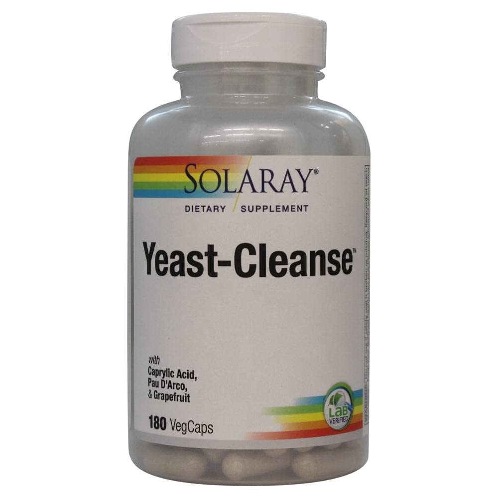 Solaray Yeast-Cleanse, 180 Caps