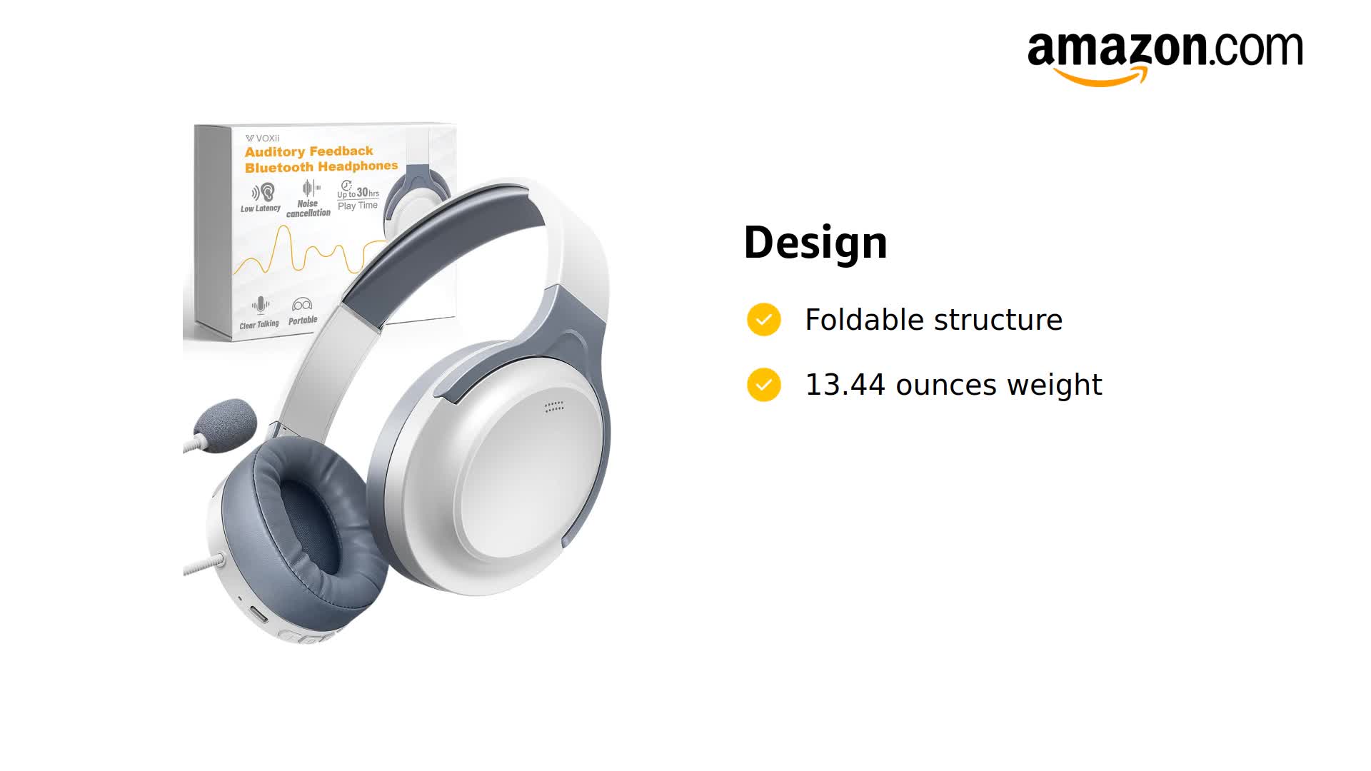 Amazon.com: VOXii Auditory Feedback Wireless Headphones - Brain
