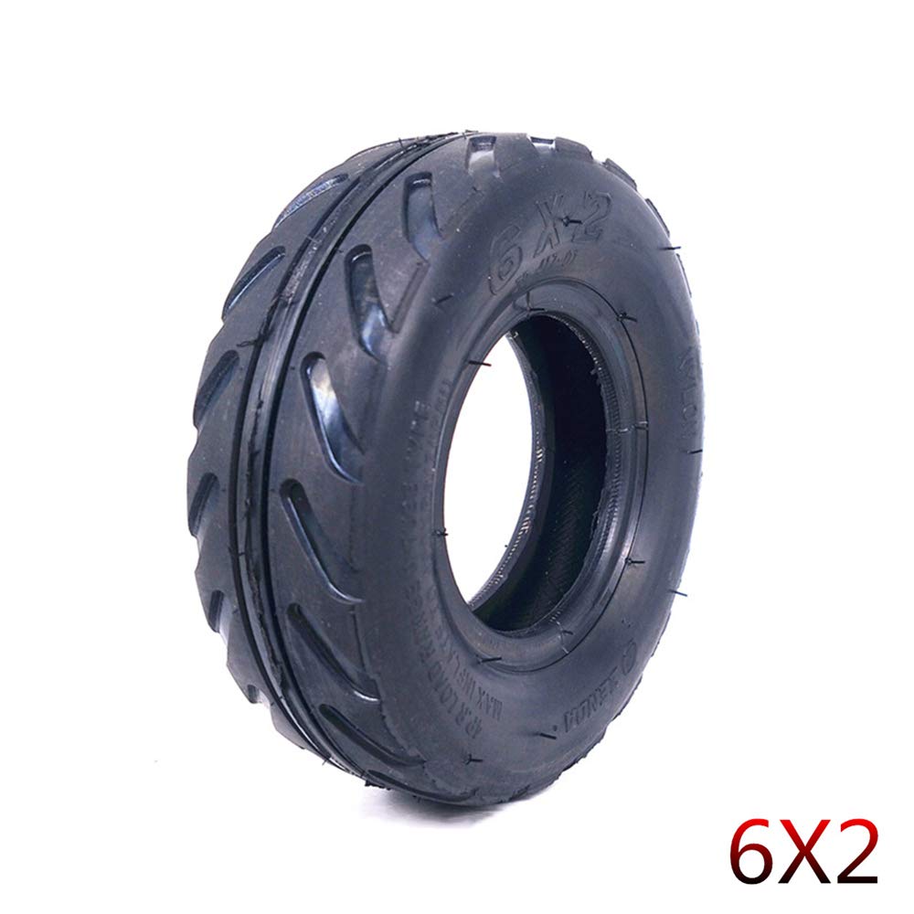 Xiaoxu Pneumatici per Scooter elettrici Fuoristrada, Pneumatici Interni ed Esterni 6X2 Antiscivolo e Resistenti all'Usura, Pneumatici pieni antideflagranti, Adatti per Scooter elettrici