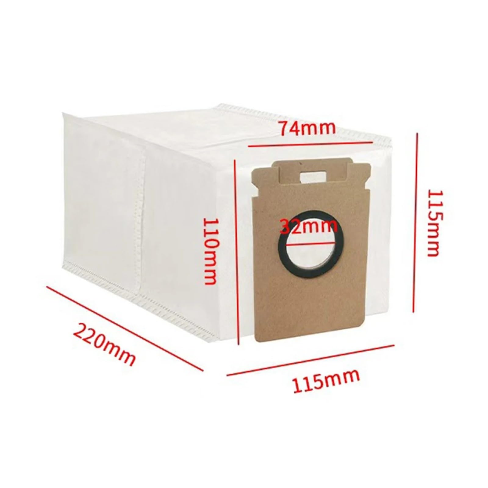 Bolsas For Polvo, Compatibles Con Roborock, H50 Ultra H60 Hub Ultra H60 Hub Pro, Accesorios De Barredora De Vaciado Automático De 3,5 L(10pcs)