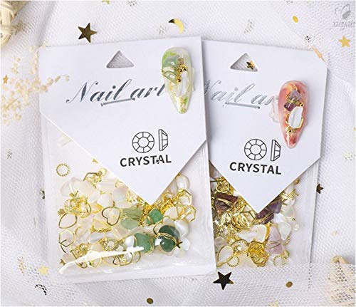 Miniatura 10 de Gran variedad de tamaños para decoración de uñas, joyería de arte de uñas de piedra, piedra de cristal, decoración de uñas, pieza de concha de arte