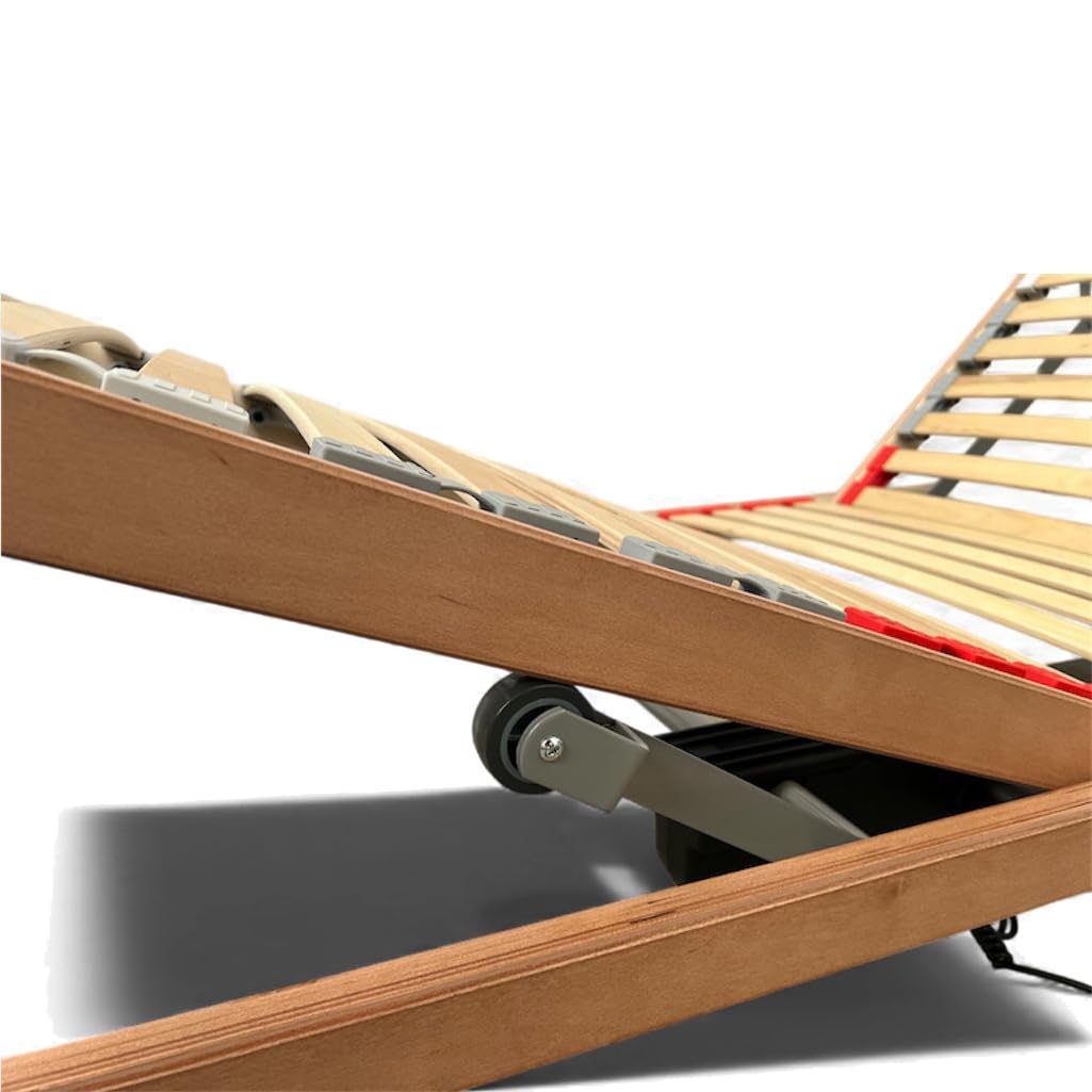 Comprarredo Rete letto motorizzata 3 Snodi 80x190 cm con telecomando – Struttura in legno massello, 26 doghe, regolazione testiera e pediera