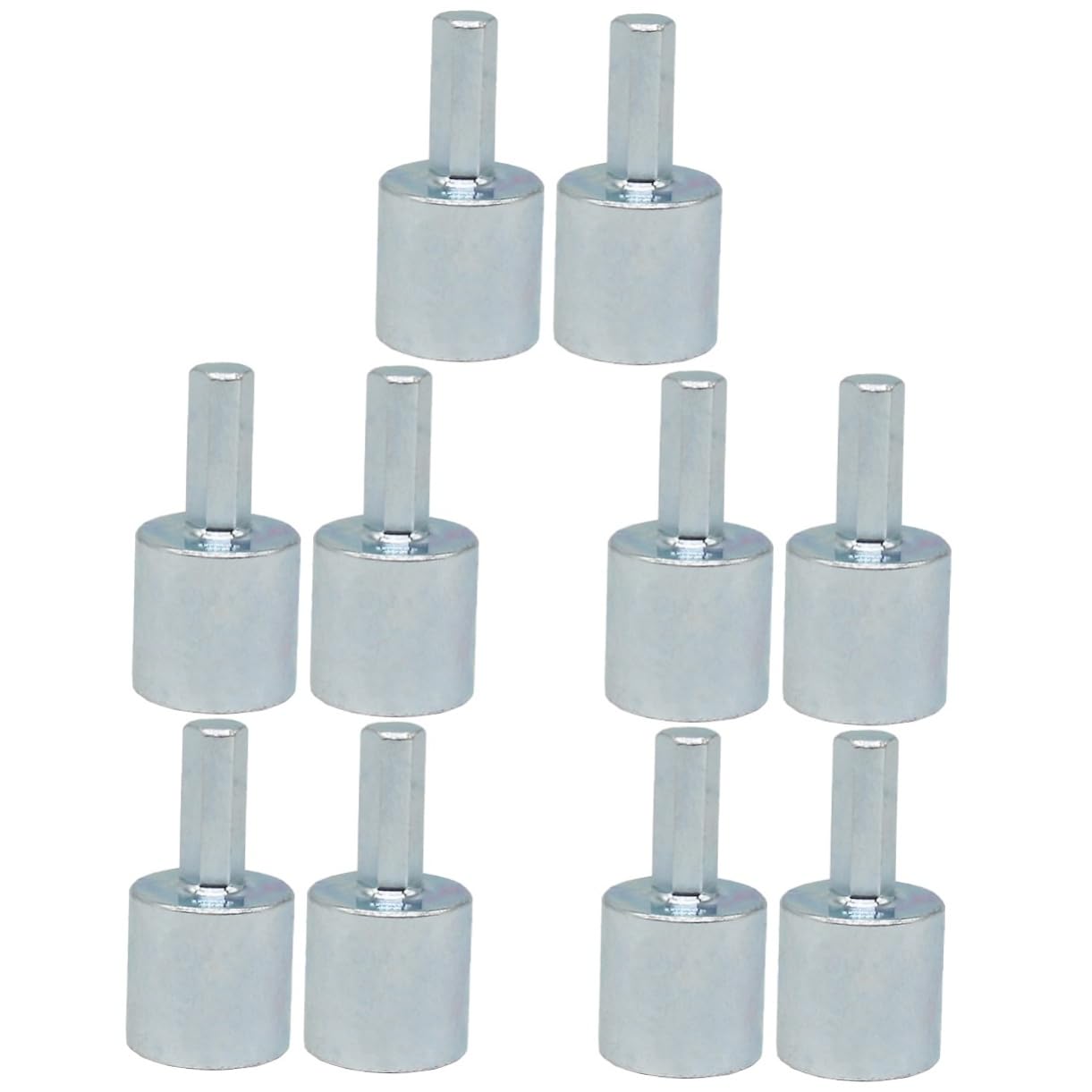 Mobestech 10piezas Adaptador De Taladro para Gato De Tijera Conector De Socket De Carbono para Remolque Accesorios De Elevación Eficientes y Resistentes