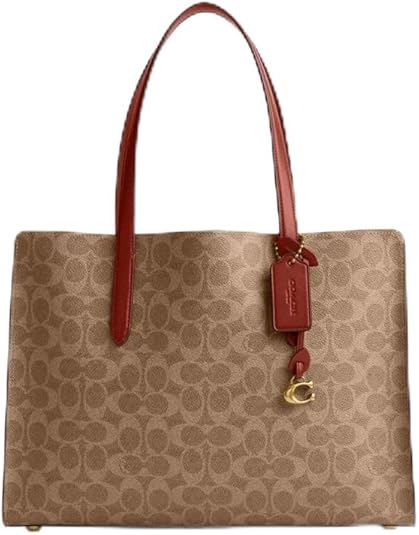 Coach Carter Carryall In Signature Canvas, Brass/Tan/Rust