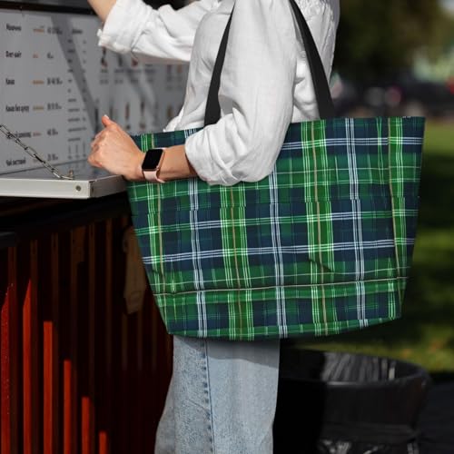 Sac à bandoulière imperméable pour protéger vos affaires du tartan écossais bleu - 7