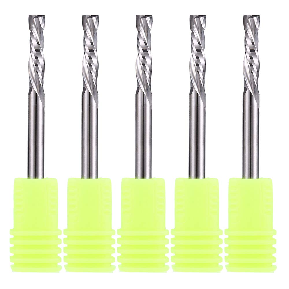 Carbide Spiral Router Bits Up & Down Cut Bit 5/32" Shank Compression