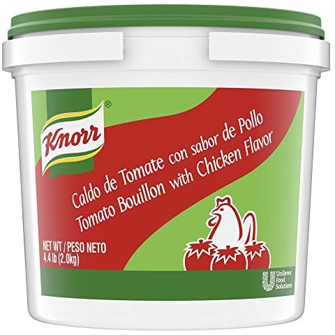 Knorr Professional Caldo de Tomate, Tomato Bouillon with Chicken Flavor Granulated Base, Bouillon as a Base, Marinade, Flavor Enhancer, Shelf Stable Convenience, 0g Trans Fat, 4.4 lbs (Pack of 1) Cover