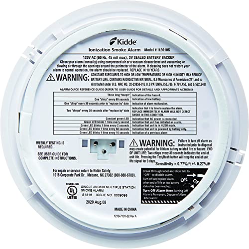 Kidde Hardwired Smoke Detector, 10-Year Battery Backup, Interconnect, Test-Silence Button - image 6