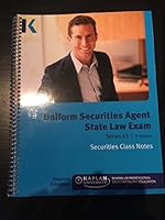 Kaplan Series 63 Securities License Exam Manual, Uniform Securities Agent State Law Exam 7th edition Class Notes 1475433182 Book Cover