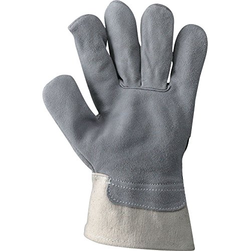 Generico NERI- Guanto in crosta groppone/tela jeans