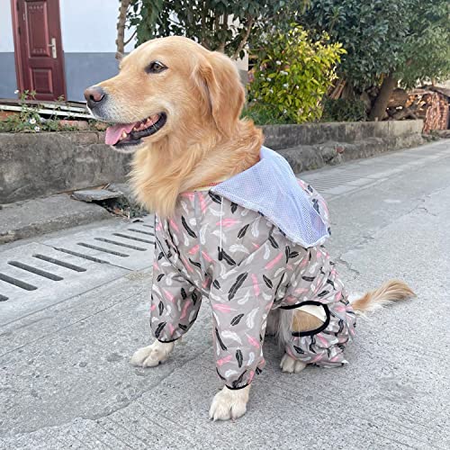 Idepet Dog Raincoat with Hood & Collar Hole,Waterproof Dog Rain Poncho Reflective Dog Rain Jacket Windproof Hoodies for Small Medium Large Dogs Corgi Golden Retriever Shepherd Bulldog - Image 4