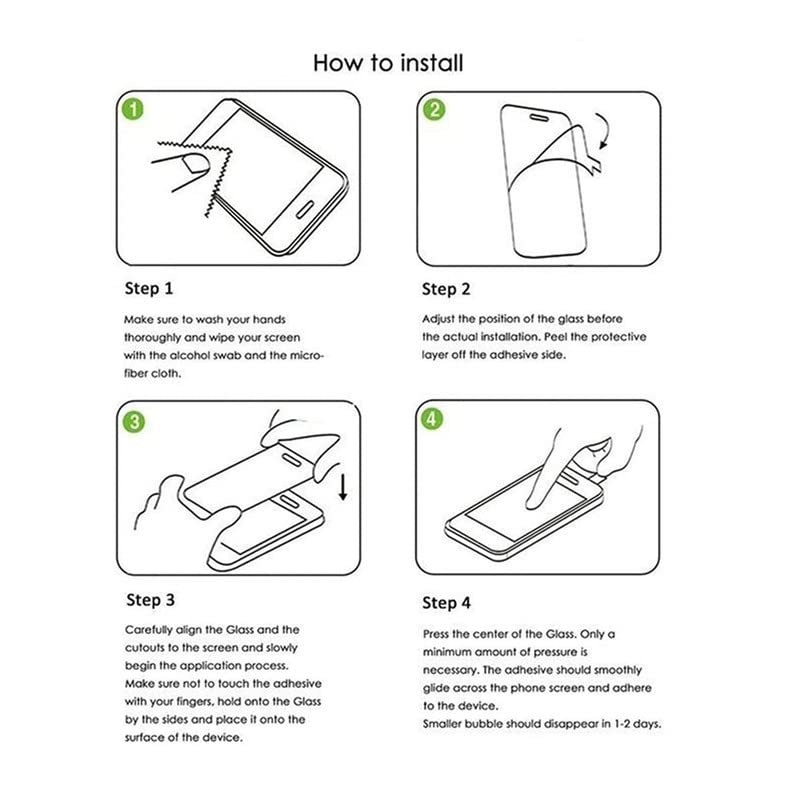 Image of ZARALA Tempered Glass Screen Protector Compatible for (Black) with Edge to Edge Coverage and Easy Installation kit (IQ00 Z5)