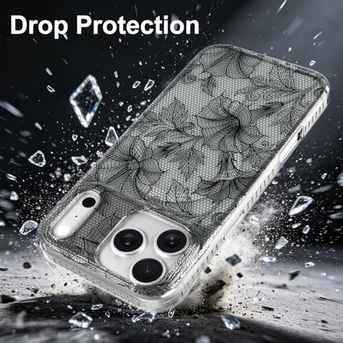 Coque antichoc de qualité militaire pour iPhone 17 Pro Max transparente