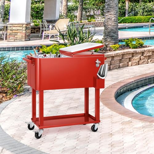 Commercial Stainless Beverage Cart