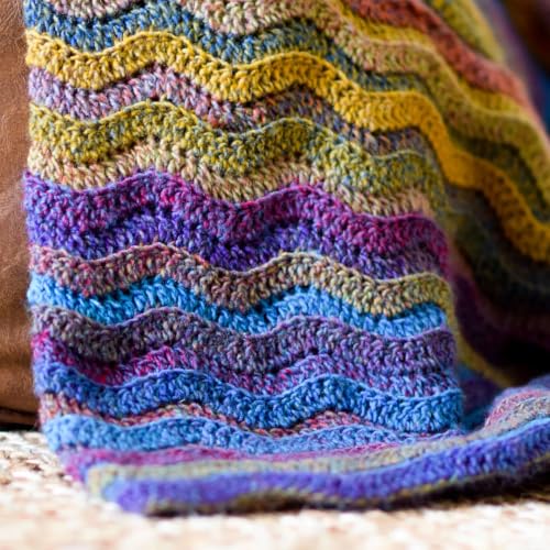 Image of Lion Brand Yarn, Ferris Wheel Crochet Yarn, Cinnabar, Multicolor, 3 Pack