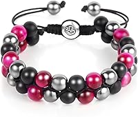 Vista 23 de Triple Protection Bracelet - for Protect & Balance - Energy Crystal Handmade Bracelets for Men Women Blue