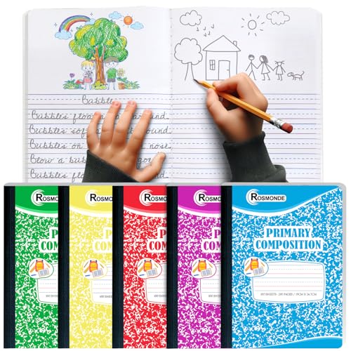 Carnets de composition primaire lignés pour raconter et dessiner les aventures des enfants