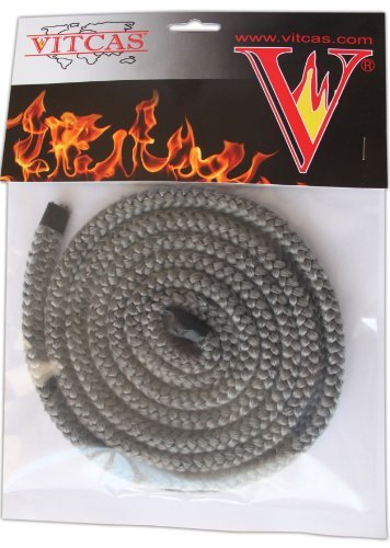 VITCAS 6mm 2m Black Stove Fire Rope for sealing Jointing and Gasketing - Suitable for wood-fired and multi-fuel stoves - Image 2