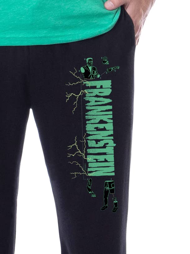 INTIMO Universal Monsters Mens' Frankenstein Character Halloween Sleep Pajama Set3