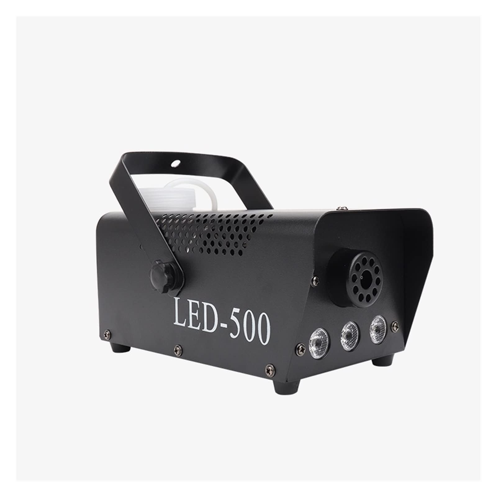 Hakuta 500 W looplicht-windmolen-mistmachine, rookmachine met 18 leds, led- rookmachine met afstandsbediening, 15 RGB-leds, automatische sproeifunctie, zwart
