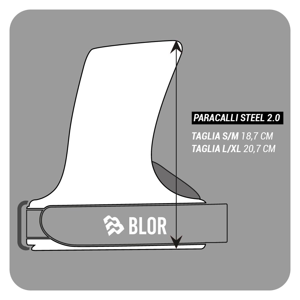BLOR Paracalli Steel 2.0 Hand Grip per Trazioni alla Sbarra Protezione Calli Grip Potenziato per Gymnastics Calisthenics