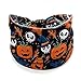 TailaiMei 4 Pcs Halloween Headbands for Women, Wide Turban Dress Up Costume Headband, Pumpkin Spider Web Bad Skeleton Hair Band