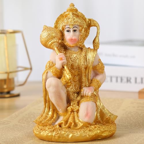 Estatua de Hanuman de 6 pulgadas en resina miniatura 5