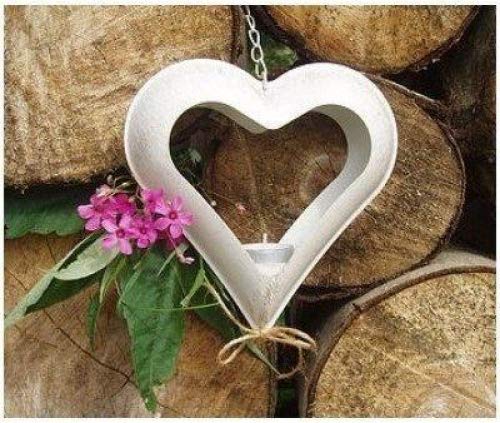 4556/C Porta candela, carino, a forma di cuore, di...