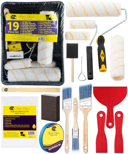 Bates- Paint Roller Kit, 19 pcs, Roller Set with...