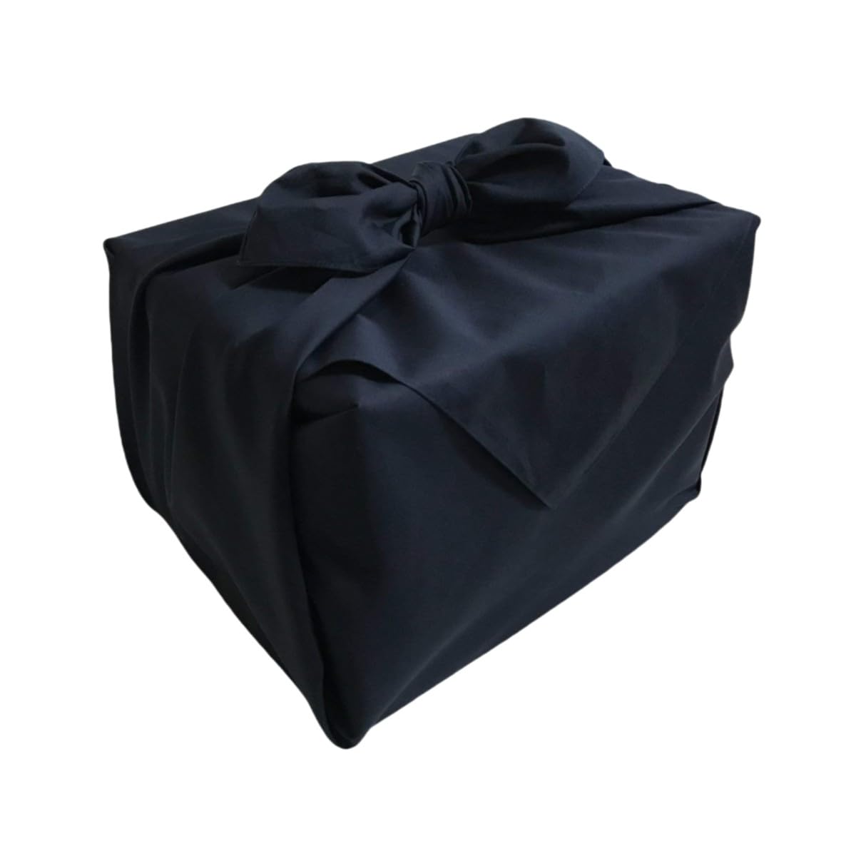 Furoshiki Large Cloth for Ceremonial Occasions, 43.3 inches (110 cm), 3.5 shaku, Silk-like, Plain, Polyester, Stylish, Eco Bag, Washable (Black) : Home & Kitchen