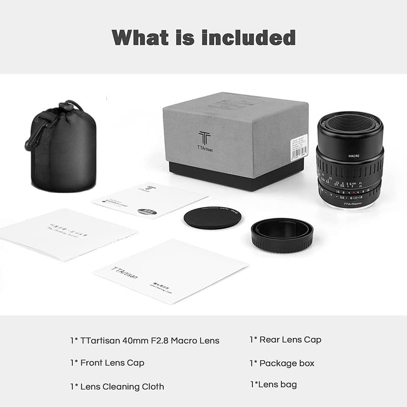 Amazon.com : TTArtisan 40mm F2.8 Macro Lens APS-C 1:1