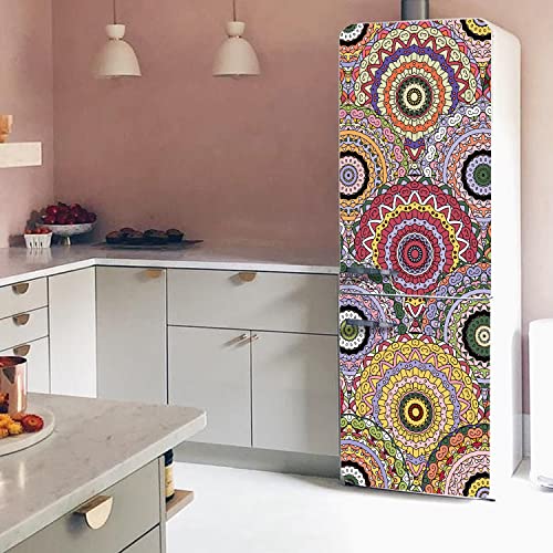 Alwayspon Selbstklebende Vinyl-Kühlschrankfolie, abziehen und aufkleben, Kühlschranktür-Wandbild, abnehmbar, luxuriöser grau-goldener Marmoreffekt, Kühlschrankaufkleber, 56 x 163 cm