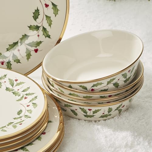 Image of Lenox 899203 Holiday 18-Piece Dinnerware Set, Service for 6