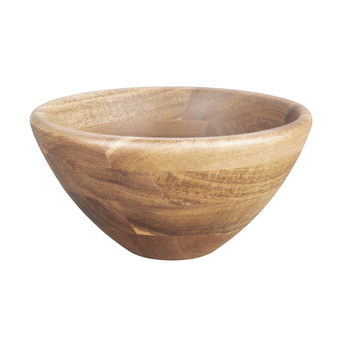 Olympia Alzata in acacia, 50/100/150 mm, resistente, robusto, durevole, elegante per hotel, ristorante, buffet, cibo, pasticceria, espositore, set da 3