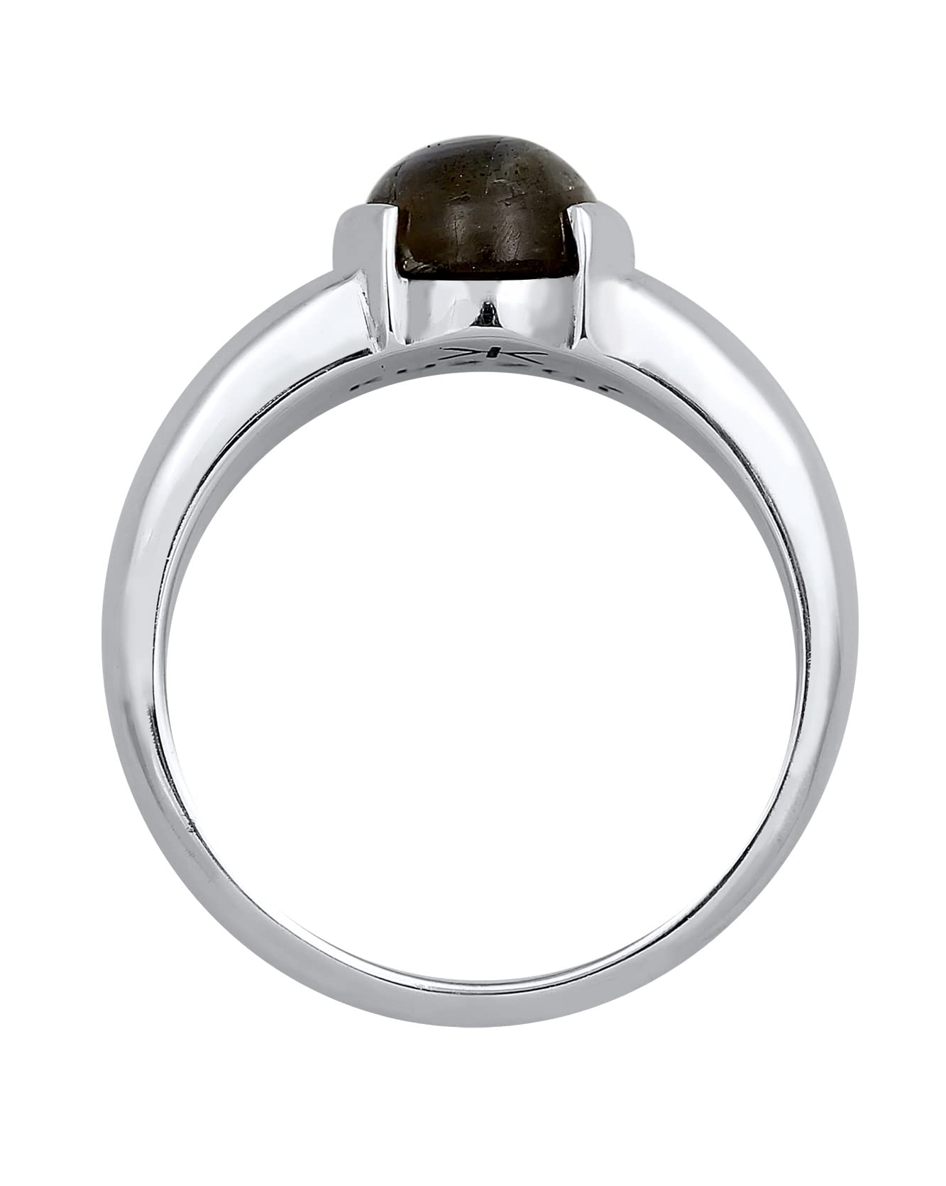 Kuzzoi Siegelring Herrenring 10 mm mit Labradorit Ste925 Silber poliert