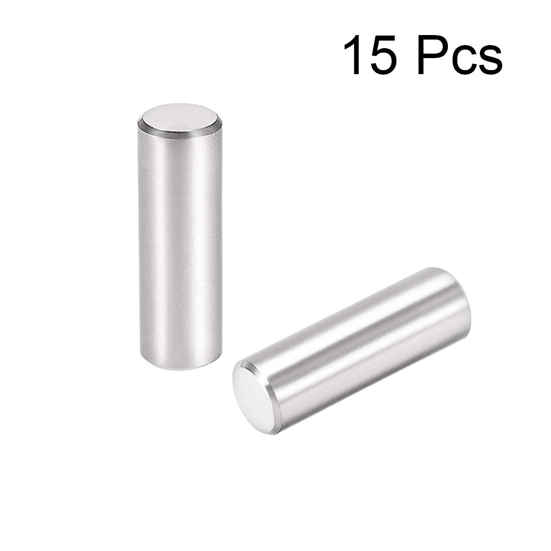 15 Pcs 6mm X 50mm Dowel Pin 304 Stainless Steel Cylindrical Shelf