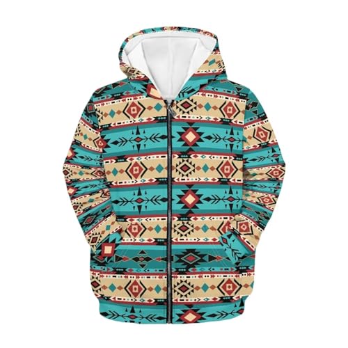 SEANATIVE Boys Girls Zip Up Hoodies Kids Fashion Sweatshirt Fall Winter Lightweight Jacket with Pocket