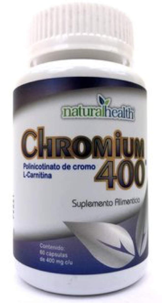 chromium 400 l carnitina para que sirve NATURAL HEALTH Naturalhealth Chromium 400 Con L-Carnitina