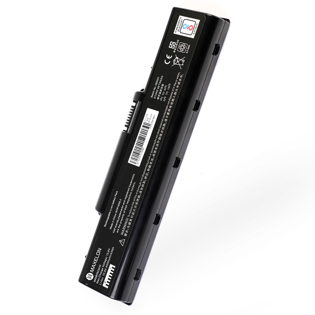 Maxelon BIS Certified Rechargeable 6 Cell Laptop Battery for Acer Aspire 4710, 4720, 4310, 4520, 4736, 5541, 5738G, 5740G, 5535, 4332, 4535G- (Black)