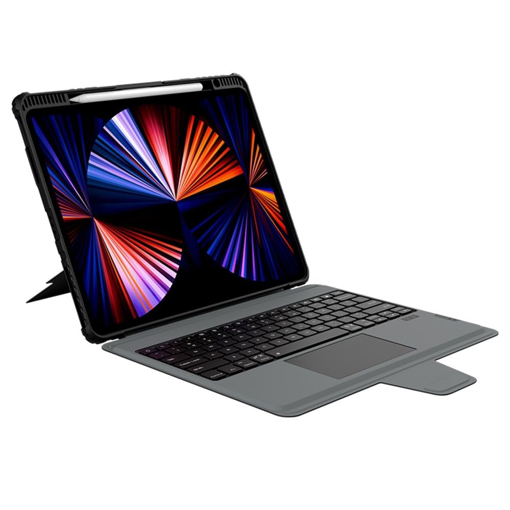 iPadアクセサリー Nillkin Bumper Combo Keyboard Case Capa Anti Impacto Nillkin Modelo Bumper Combo Keyboard Compatível