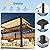 12' x 20' Louvered Pergola, Metal Outdoor Pergola with Adjustable Louvered Roof & Gutter System, Hardtop Patio Gazebo for Patio, Backyard, Deck, Garden, Dark Gray